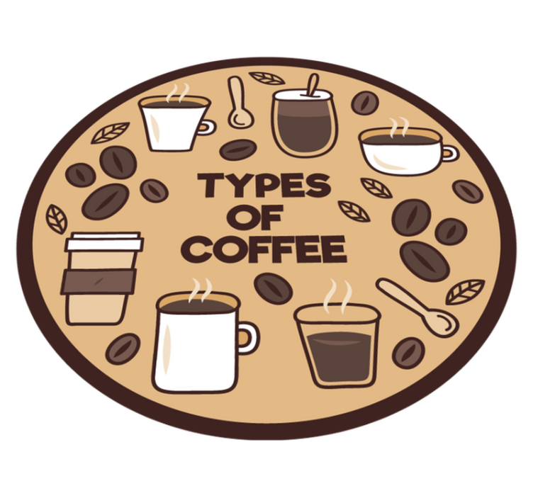 Tipuri de covoare personalizate de cafea - TenStickers