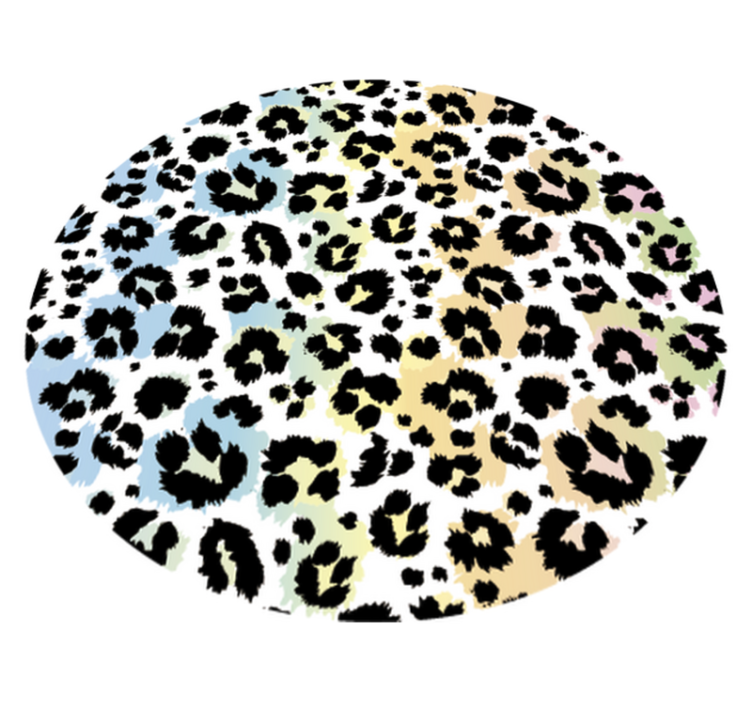 Covor vinil print animalier model de pete de leopard - TenStickers