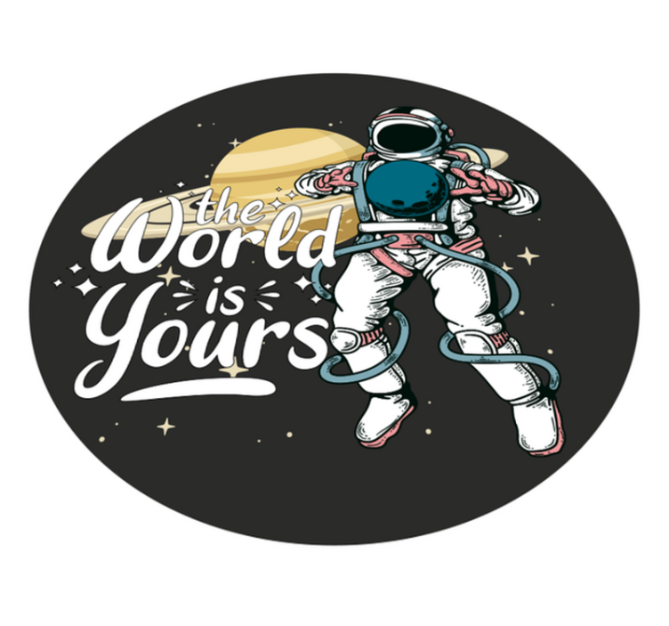 Covor de vinil Adolescenți explorare astronautică - TenStickers