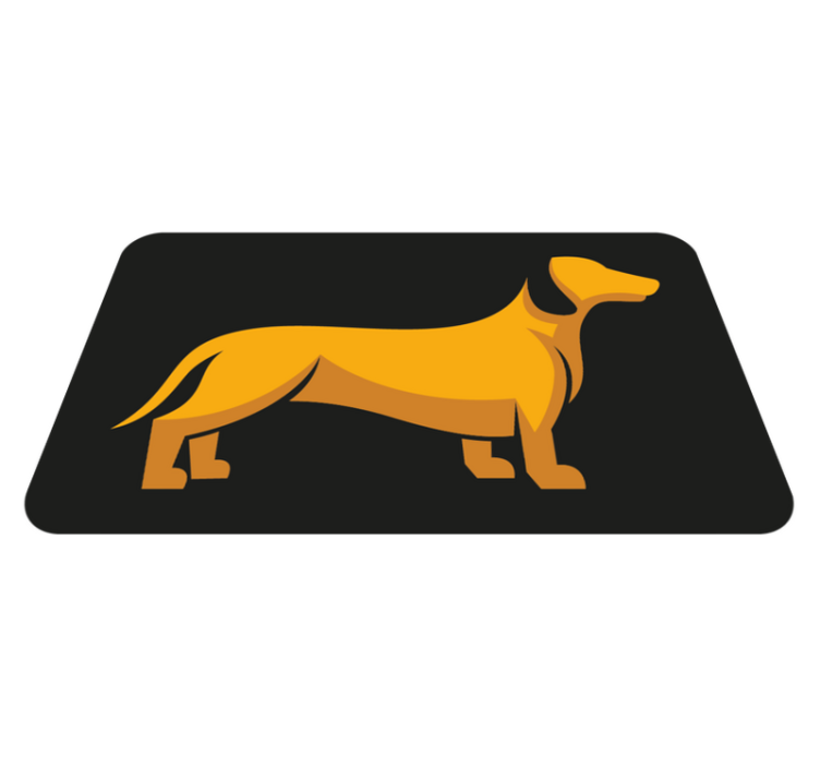 Covor vinil animal silueta canină - TenStickers