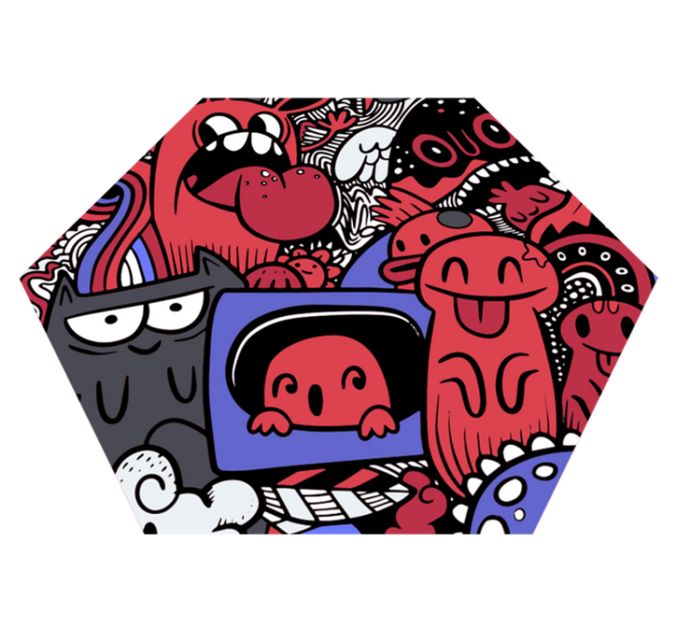 Covor cool din vinil pentru adolescenți graffiti - TenStickers