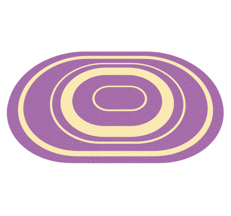 Covor de vinil minimal oval violet - TenStickers