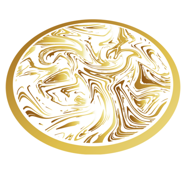 Covor textură aurie și marmură albă - TenStickers