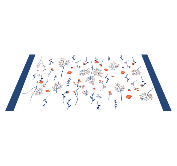 Covor vinil flori și plante motiv botanic de toamnă - TenStickers