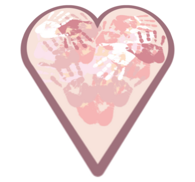 Covor de vinil cu nome inimă personalizată - TenStickers