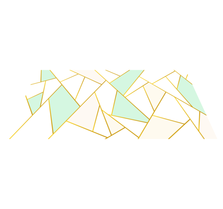 Covor de vinil geometric mozaic unghiular pastel - TenStickers