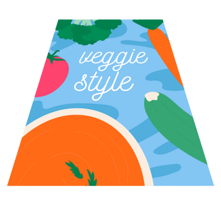 Covoare de vinil cu fraze decor în stil vegetarian - TenStickers