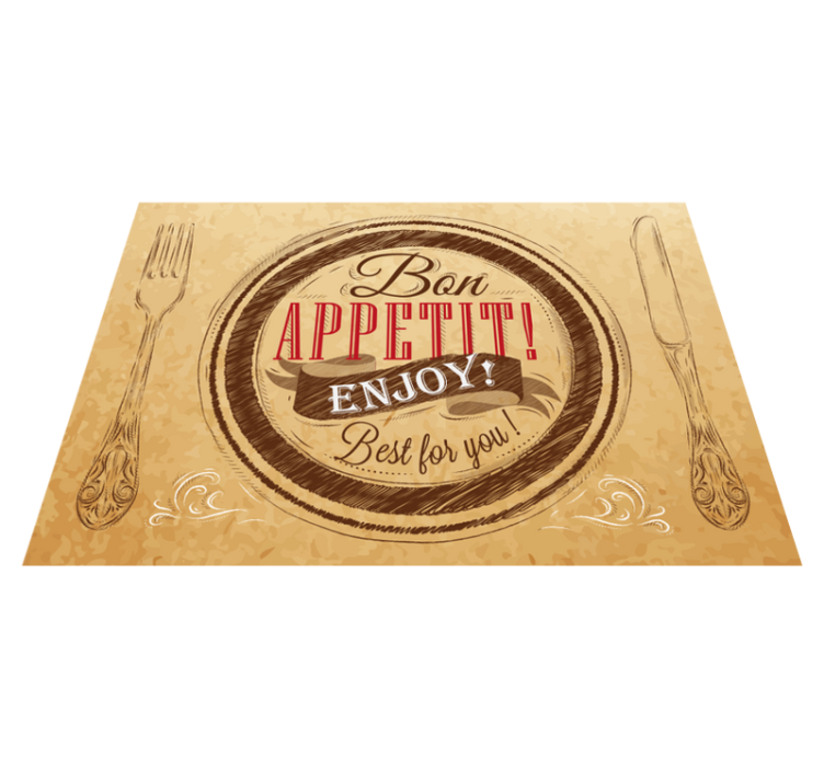 Buna pofta de mancare si vase gresie - TenStickers