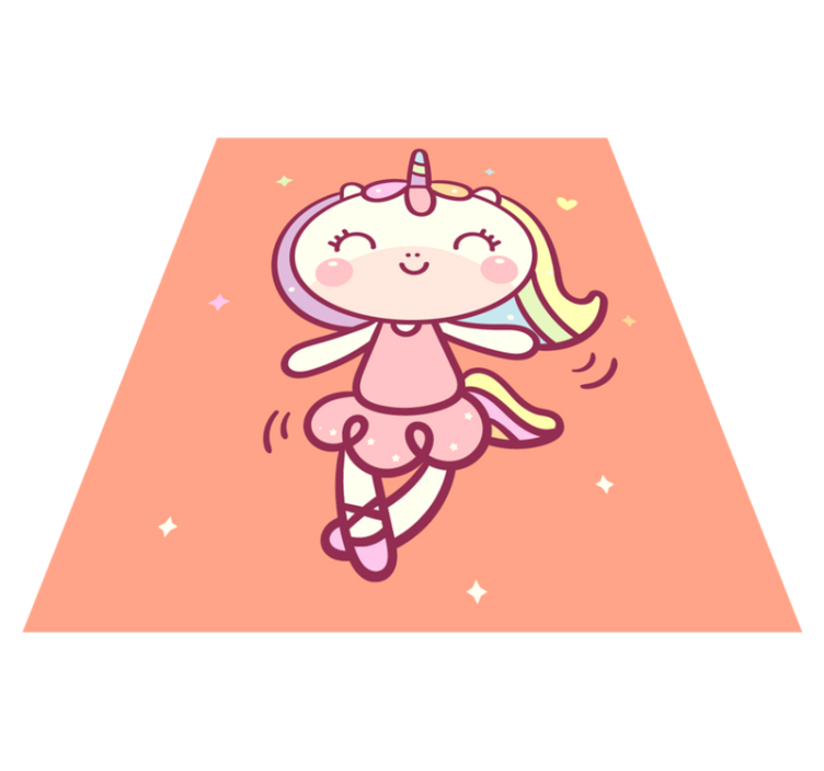 Alții covor de vinil unicorn din desene animate - TenStickers