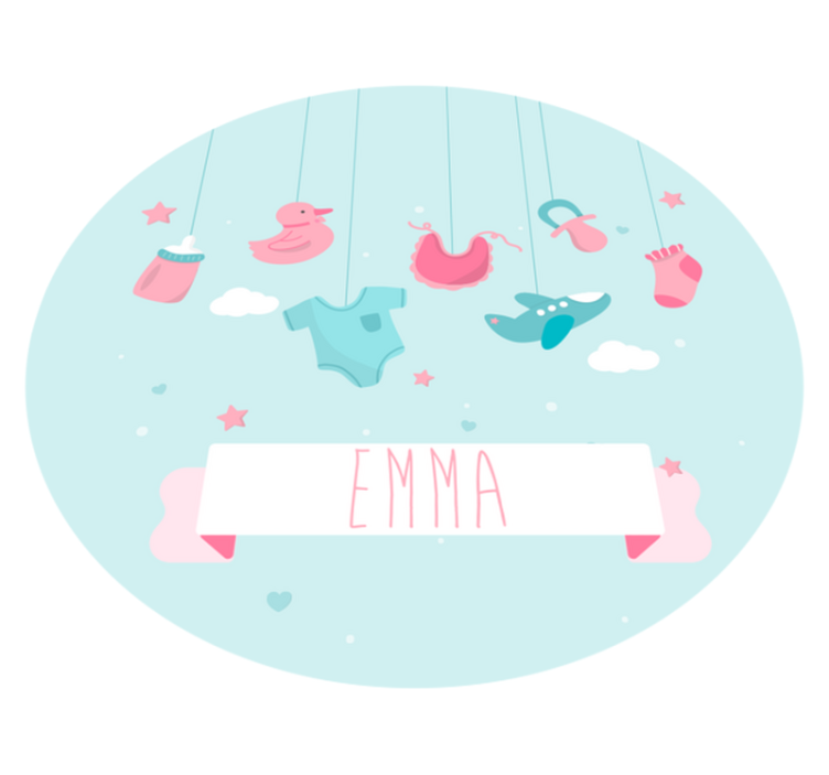 Covor de vinil pepiniere cresa personalizata - TenStickers