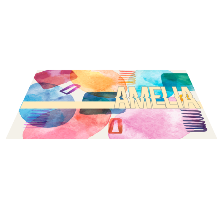 Covor de vinil cu nome nume personalizat - TenStickers