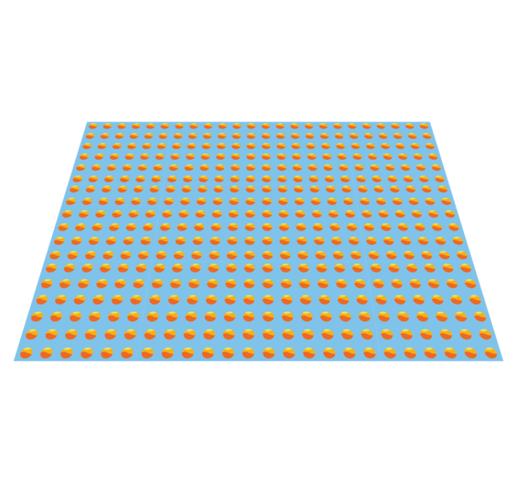 Covor vinil lemn model de portocale de soare - TenStickers