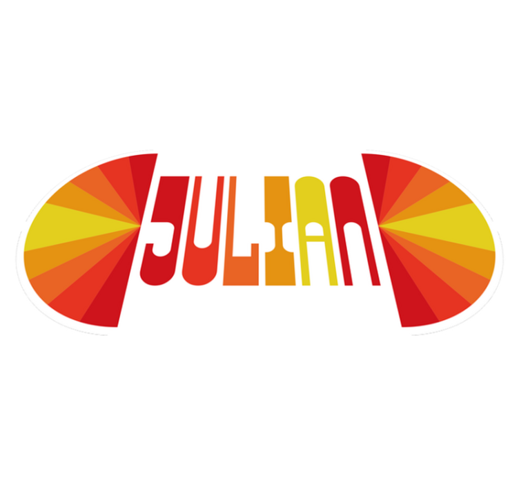 Covor de vinil cu nome retro personalizat - TenStickers