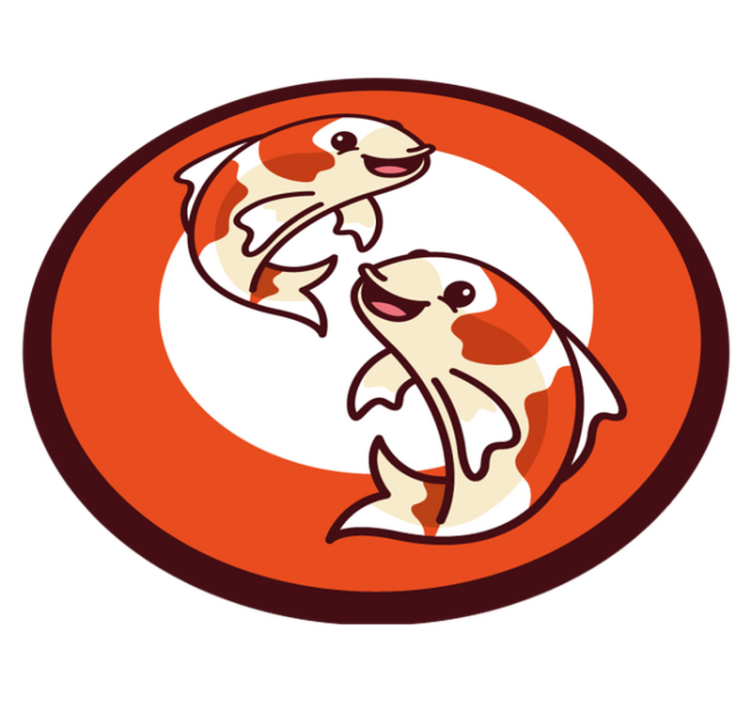 Covor anime koi pește animal - TenStickers