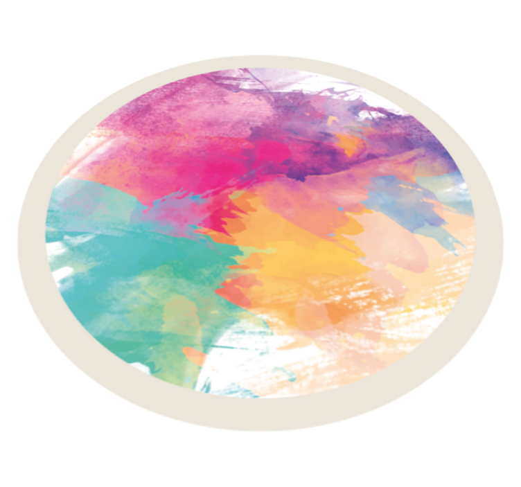 Covor modern cu design colorat abstract - TenStickers