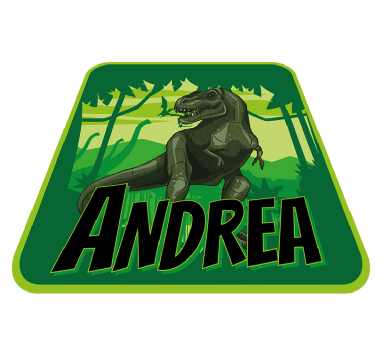 Fundal realist dinozaur personalizat mat - TenStickers