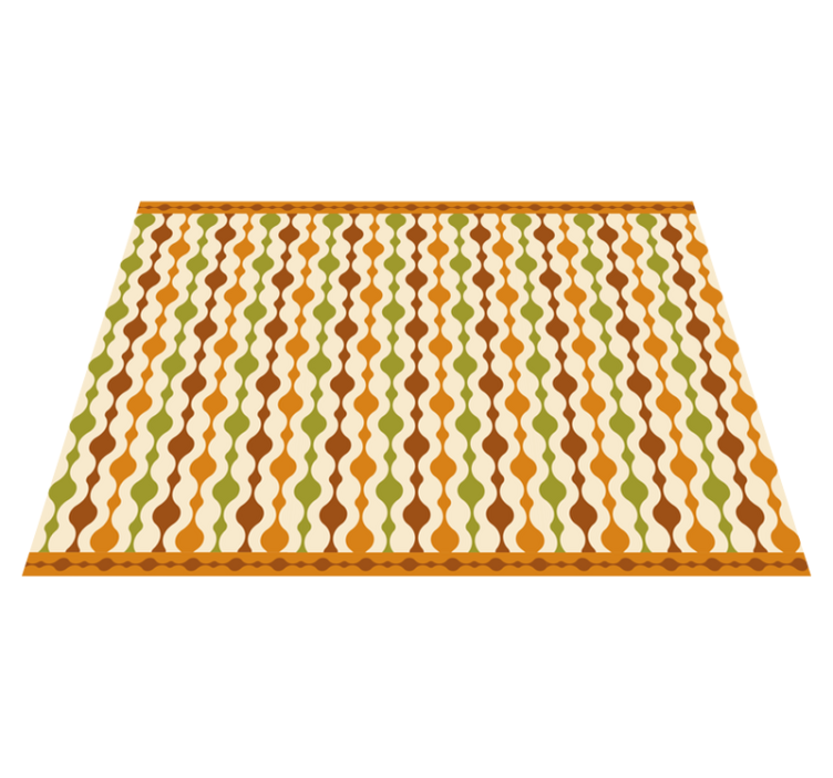 Covor vinil vărgat design cu linii ondulate - TenStickers