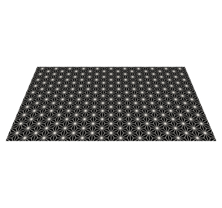 Covoare cu diamante geometrice alb-negru - TenStickers