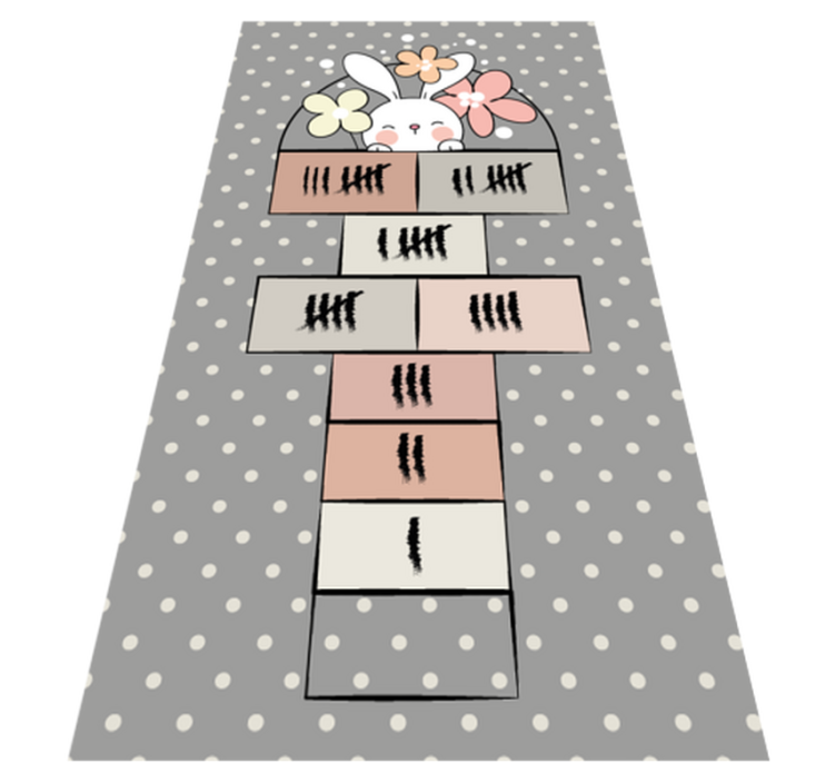 Saltea de joc nordic rabbit hopscotch - TenStickers
