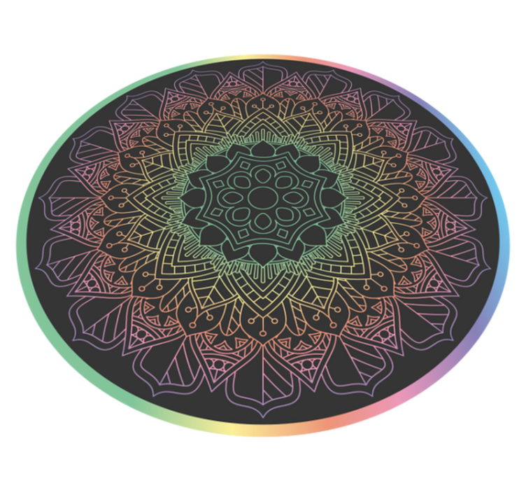 Covor vinil mandala meditație mandala - TenStickers