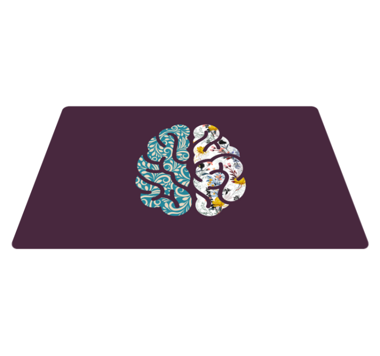 Covor vinil flori și plante yin yang botanic - TenStickers