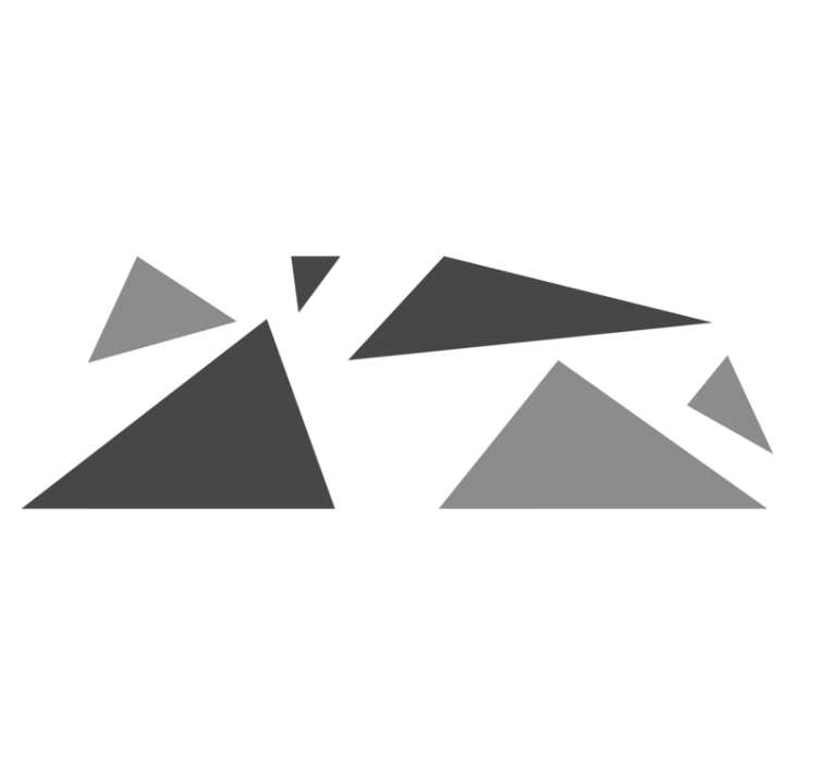 Covor de vinil geometric formele geometrice contrastează - TenStickers