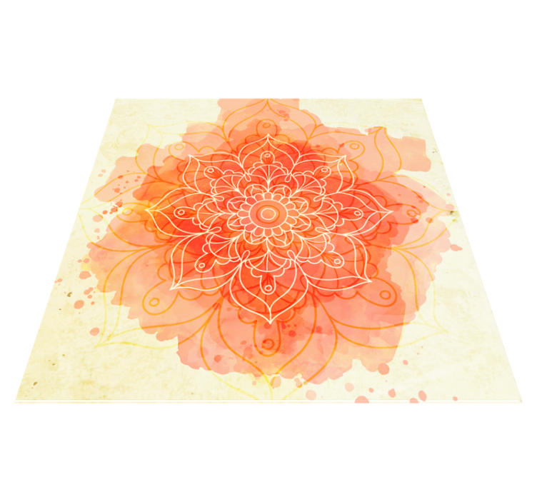 Covor floral lotus mandala design - TenStickers