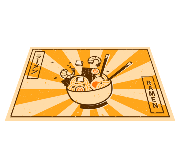 Covor de vinil pentru bucătărie ilustrație ramen - TenStickers