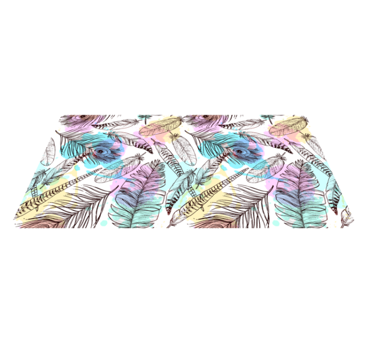 Covor de vinil cu pene de pasăre cu imprimeu animal - TenStickers