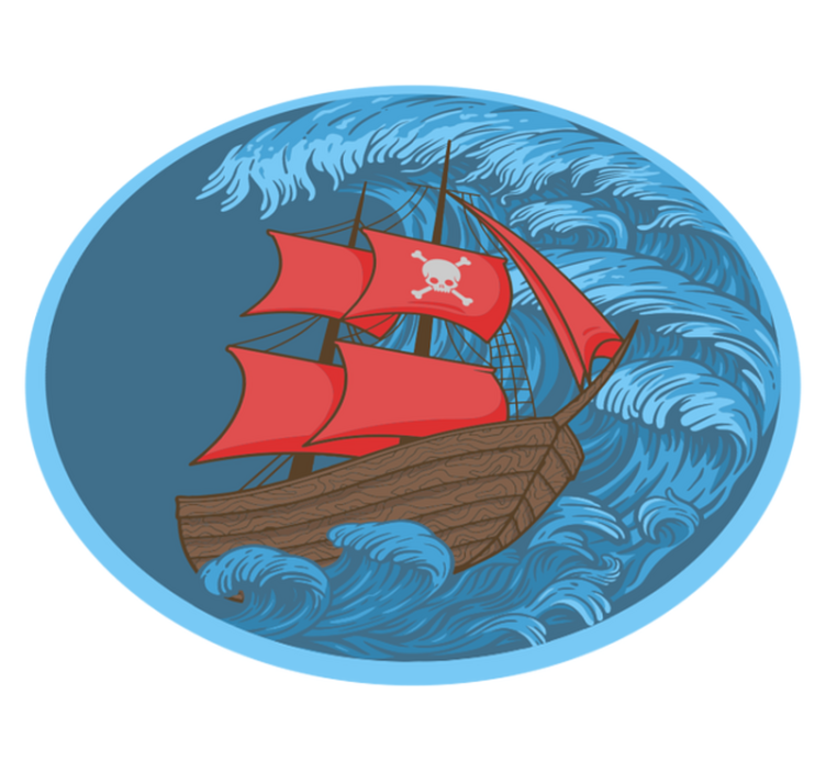 Covor de vinil jocuri timp de joacă pirat - TenStickers