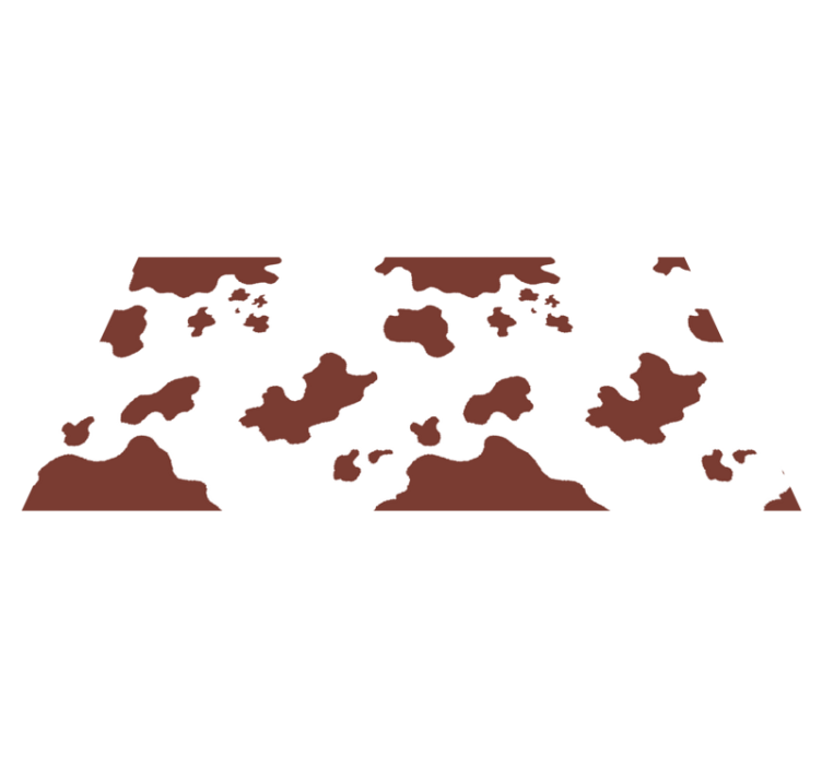 Covor vinil print animalier pete de piele de vacă - TenStickers