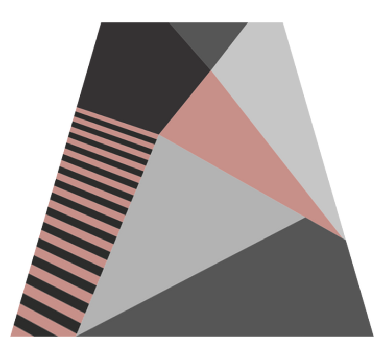 Covoare geometrice moderne roz și gri - TenStickers