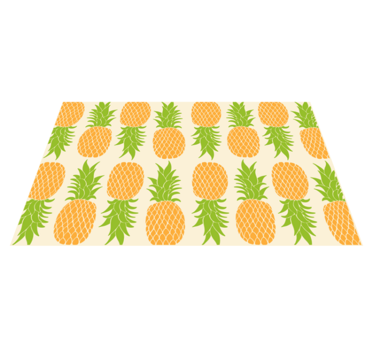 Pardoseală de bucătărie cu model ananas - TenStickers