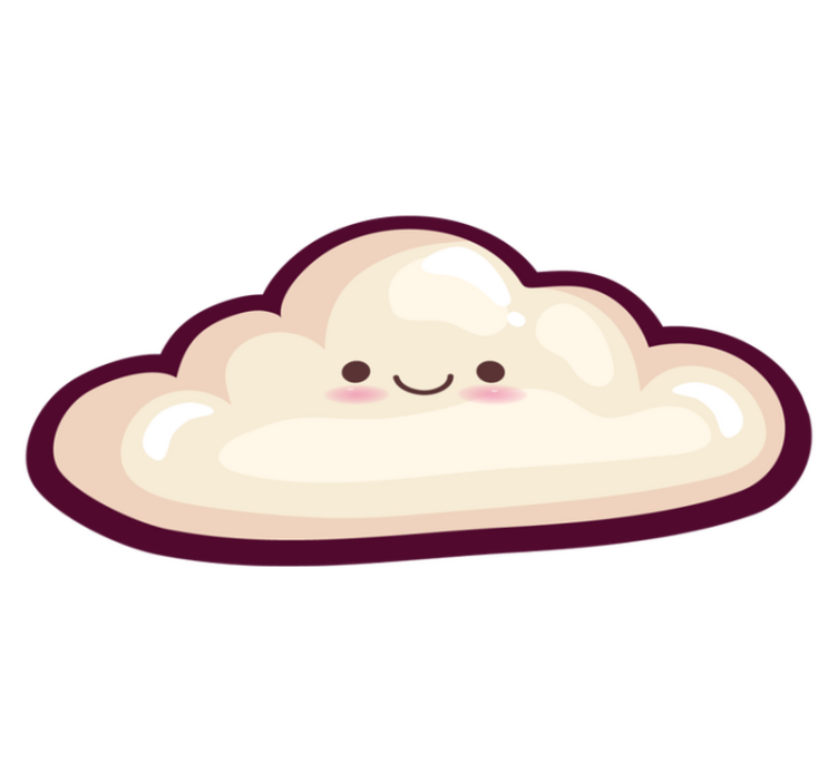 Covor de vinil anime cloud nature - TenStickers