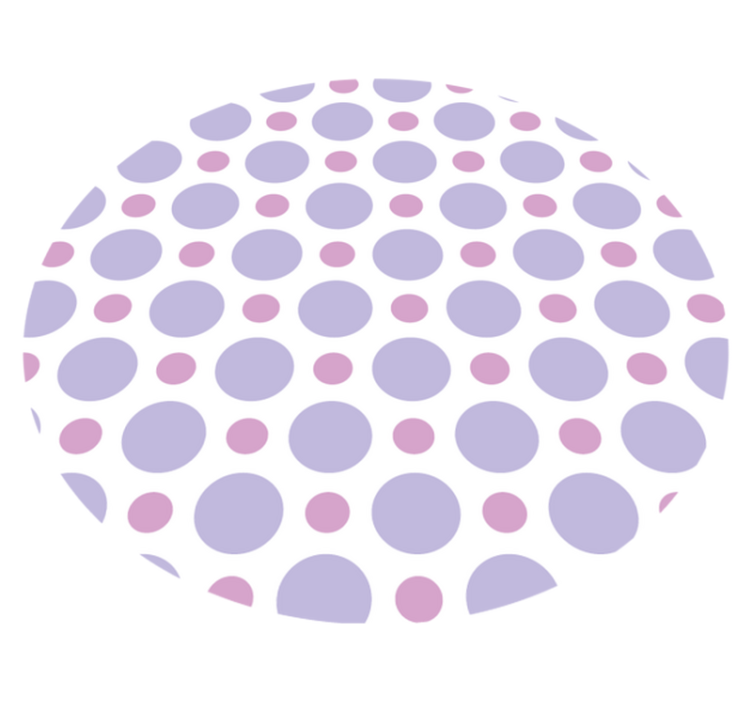 Covor vinil vărgat model de puncte circulare - TenStickers