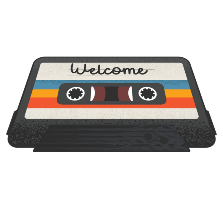 Bun venit covor personalizat mix tape - TenStickers