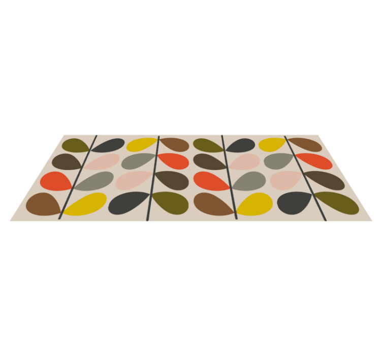 Covor modern cu model orla kiely - TenStickers