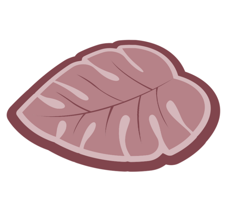 Covor floral cu frunze monstera roz - TenStickers