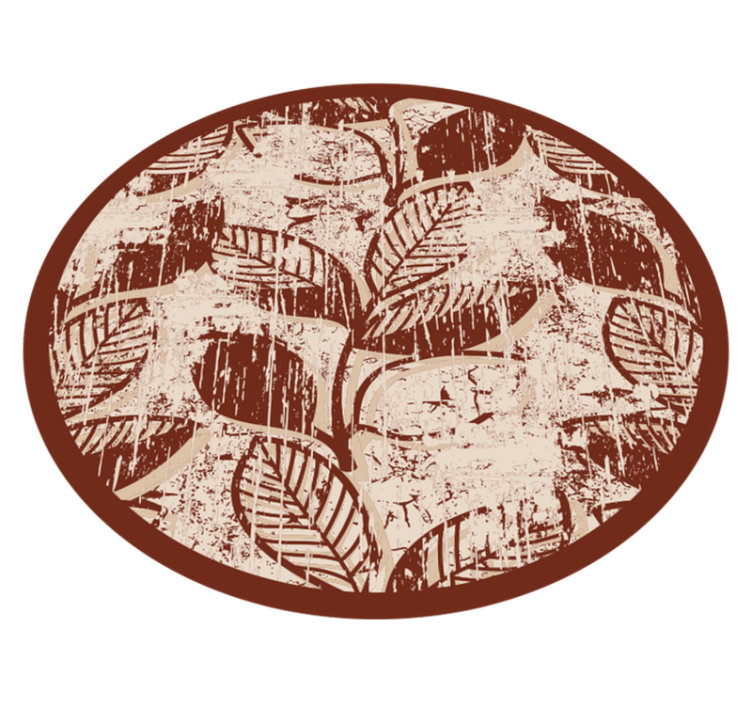 Covor floral din vinil cu frunze vintage - TenStickers