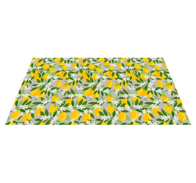 Covor floral lamaie citrice - TenStickers