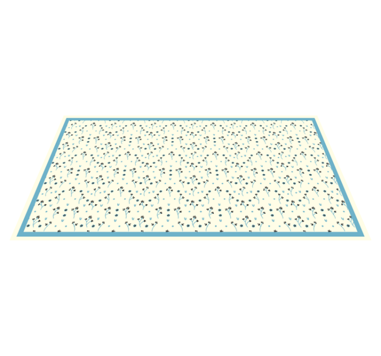 Covor floral din vinil cu model subtil - TenStickers