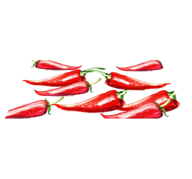 Covor de vinil de bucătărie cu ardei iute roșu - TenStickers