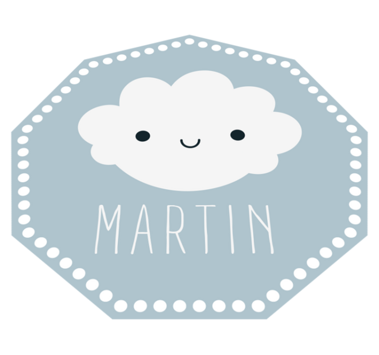 Covor de vinil personalizat happy cloud - TenStickers