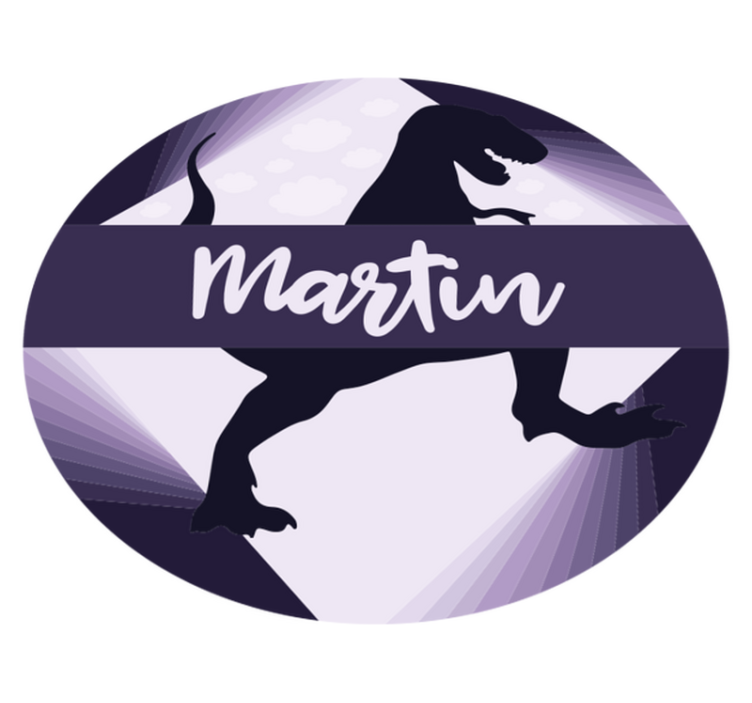 Alții covor de vinil velociraptor cu nume - TenStickers