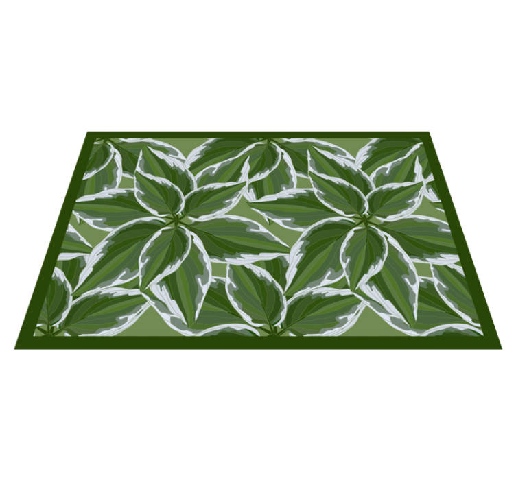 Covor de vinil cu plante nordice tropicale - TenStickers