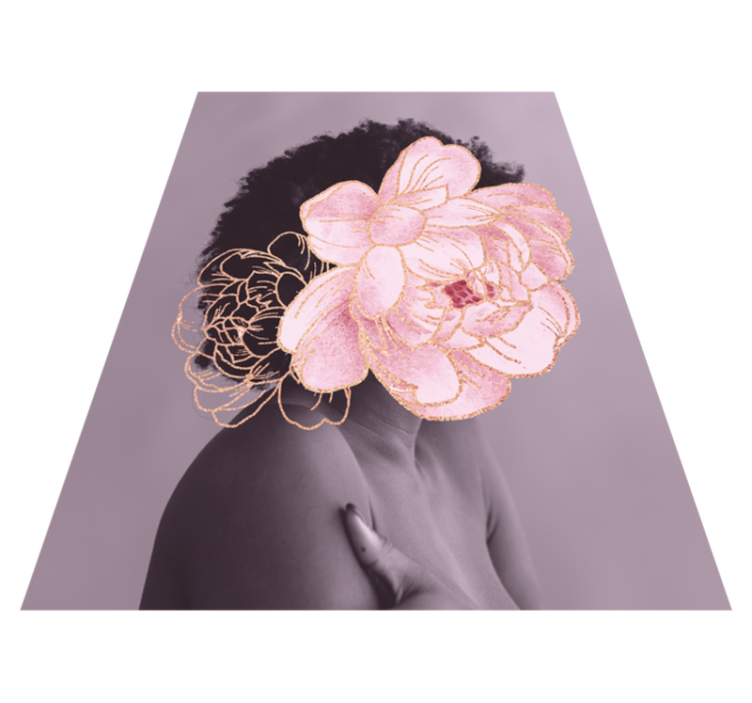 Covor de vinil hol siluetă botanică grațioasă - TenStickers