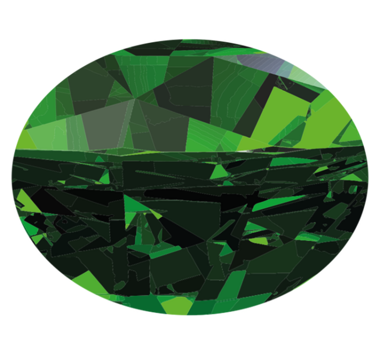 Covor de vinil texturat fațete geometrice verzi - TenStickers