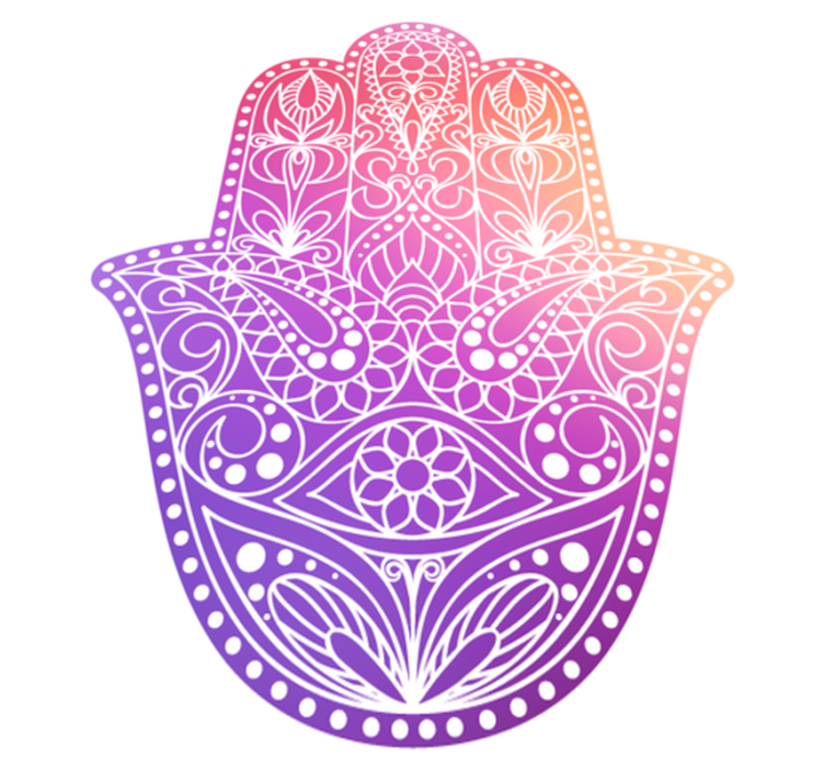 Covor vinil mandala design manual mandala - TenStickers