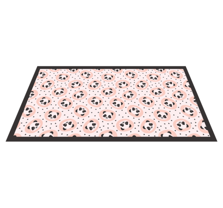 Covor vinil animal fețe de pui de panda - TenStickers