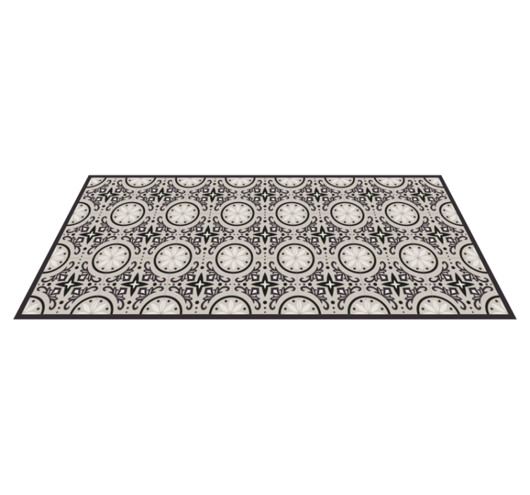 Covor vinil dormitor design geometric ornamental - TenStickers
